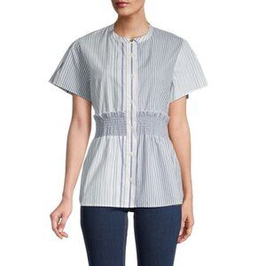 Donna Karan New York Short Sleeve Button Down Shirt - XL